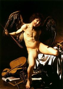 Amor vincit omnia; Caravaggio.